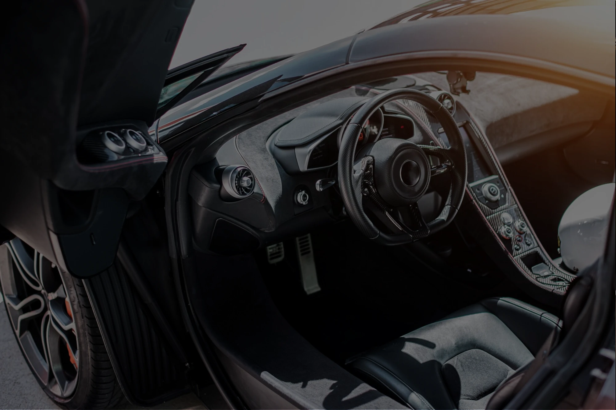 Interior of a super car